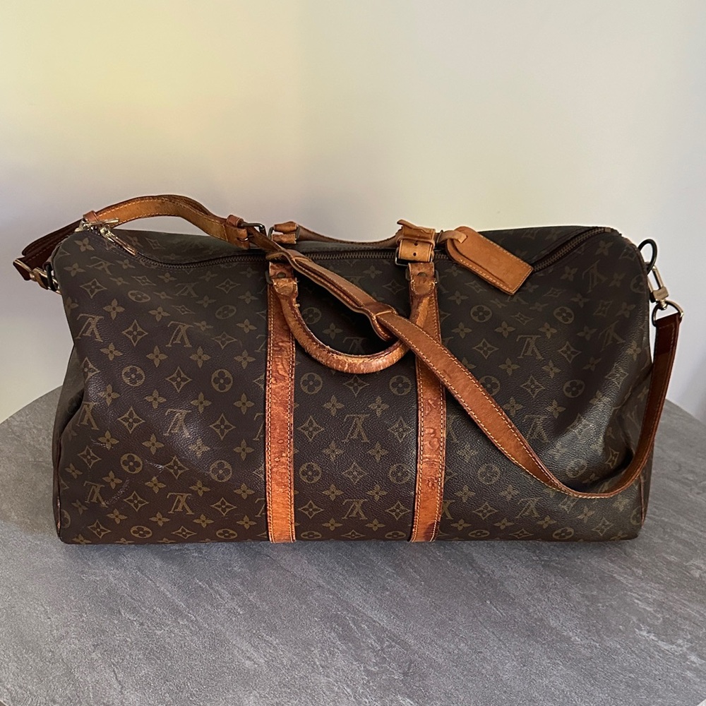 Auth Louis Vuitton Keepall 55 Canvas Monogram, Duffel Bag
#20367L40